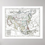 1806 Karte - L'Asie Poster (Vorne)