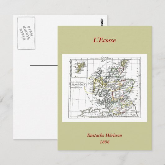 1806 Karte - L'Ecosse (Vorne/Hinten)