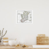 1806 Karte - L'Irlande Poster (Küche)