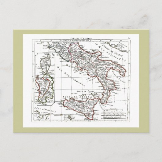 1806 Karte - L'Italie (Süd) (Vorderseite)