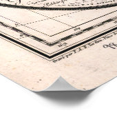 1806 Westindien und Golfplan Poster (Ecke)