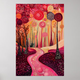 1808 Cosmic Surrealist Dreamscape Poster