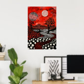 1809 Cosmic Surrealist Dreamscape Poster (Heimbüro)