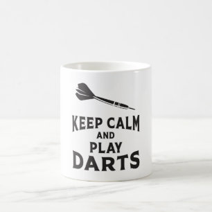 180 Darts Dart Dartboard Behalt Calm Game Funny Gi Kaffeetasse