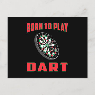 180 Darts Dart Dartboard Bullseye Arrow Funny Gift Postkarte