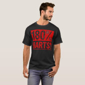 180 Darts Funny Darts Lover Player T-Shirt (Vorne ganz)