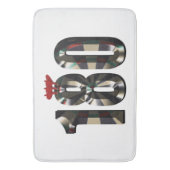 "180 in 3D: The Ultimate Darts Dimension" Badematte (Vorderseite Vertikal)