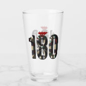 "180 in 3D: The Ultimate Darts Dimension" Glas (Rückseite)