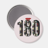 "180 in 3D: The Ultimate Darts Dimension" Magnet (Vorderseite/Rückseite)