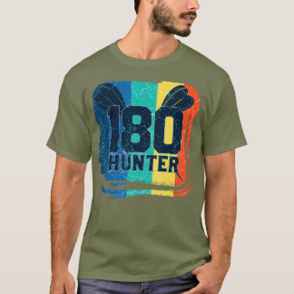 180 Jäger Darting and Darts Vintag Funny Dart T-Shirt