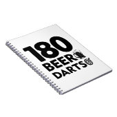 180 Tage Bier und Darts Notizblock (Rechte Seite)