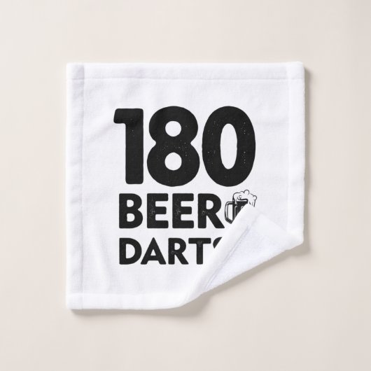 180 Tage Bier und Darts Waschlappen (Waschlappen)