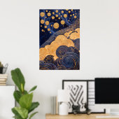 1810 Cosmic Surrealist Dreamscape Poster (Heimbüro)