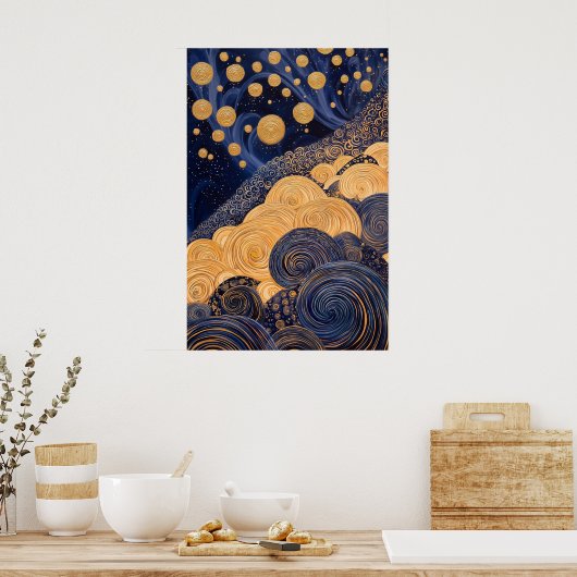 1810 Cosmic Surrealist Dreamscape Poster (Küche)