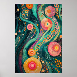 1811 Cosmic Surrealist Dreamscape Poster