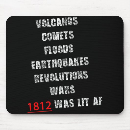 1812 America War New Madrid Earthquake Comet Mud F Mousepad (Vorne)