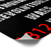 1812 America War New Madrid Earthquake Comet Mud F Poster (Ecke)