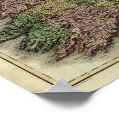 1813 Ireland Map von John Pinkerton Poster (Ecke)