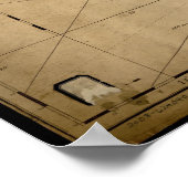 1813 Karte von Nantucket Shoals & George's Bank, M Poster (Ecke)