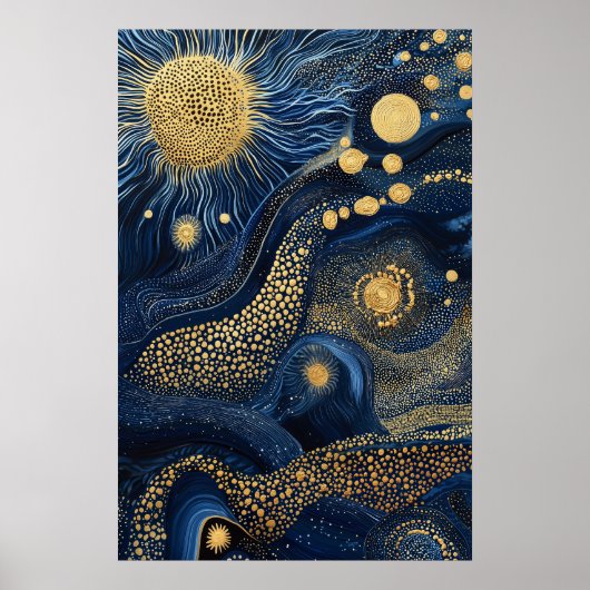 1814 Cosmic Surrealist Dreamscape Poster (Vorne)