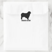 1815042007 Aussie (Tiere) Runder Aufkleber (Tasche)