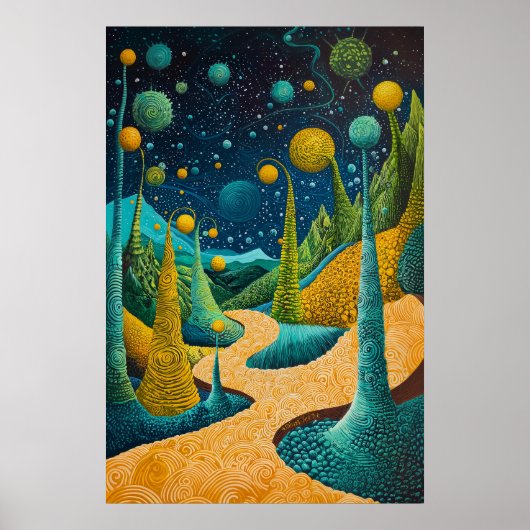 1815 Cosmic Surrealist Dreamscape Poster (Vorne)