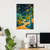 1815 Cosmic Surrealist Dreamscape Poster (Heimbüro)