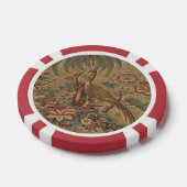 1815 Vintages Muster des Vogelbaums Pokerchips (Einzeln)