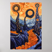 1816 Cosmic Surrealist Dreamscape Poster (Vorne)