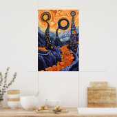 1816 Cosmic Surrealist Dreamscape Poster (Küche)