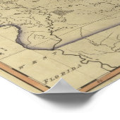 1817 Der Staat Georgiens aus Samuel Lewis Atlas Poster (Ecke)