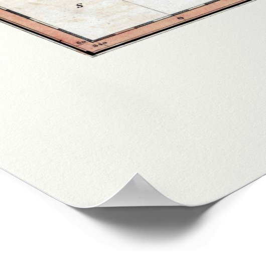 1817 Karte der Welt Poster (Ecke)