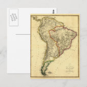 1817 Karte Südamerikas (Vorne/Hinten)