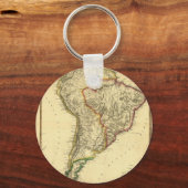 1817 Karte Südamerikas Schlüsselanhänger (Vorderseite)