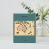 1818 Australasia Map - Australia, New Zealand Postkarte (Stehend Vorderseite)