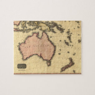 1818 Australasia Map - Australia, New Zealand Puzzle