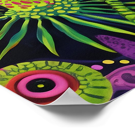 1818 Cosmic Surrealist Dreamscape Poster (Ecke)