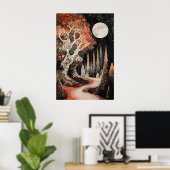 1820 Cosmic Surrealist Dreamscape Poster (Heimbüro)