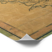 1820 Karte von Mississippi Poster (Ecke)