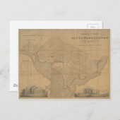 1820 Vintage Washington DC Karte (Vorne/Hinten)