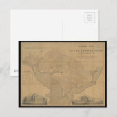 1820 Vintage Washington DC Karte (Vorne/Hinten)