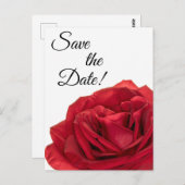 1822-Rote Rosen Postkarte (Vorne/Hinten)