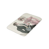 1823 Die antike Hochzeitsmännin-Mode Badematte (Schrägansicht)