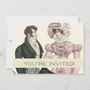 1823 Die antike Hochzeitsmännin-Mode Einladung