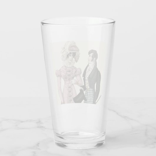 1823 Die antike Hochzeitsmännin-Mode Glas (Rückseite)