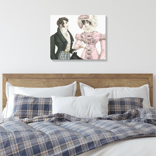 1823 Die antike Hochzeitsmännin-Mode Leinwanddruck (Insitu (Schlafzimmer))