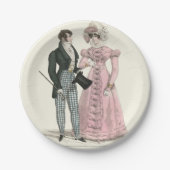 1823 Die antike Hochzeitsmännin-Mode Pappteller (Vorderseite)