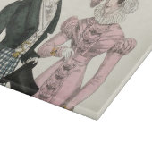 1823 Die antike Hochzeitsmännin-Mode Schneidebrett (Ecke)