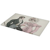 1823 Die antike Hochzeitsmännin-Mode Schneidebrett (Ecke)