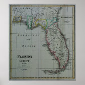 1823 Florida Map Poster (Vorne)